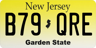 NJ license plate B79QRE