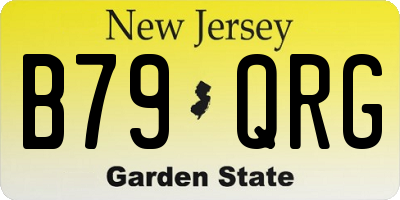 NJ license plate B79QRG