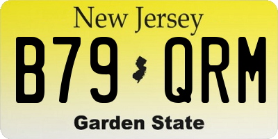 NJ license plate B79QRM