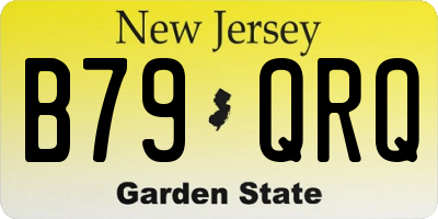 NJ license plate B79QRQ