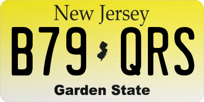NJ license plate B79QRS