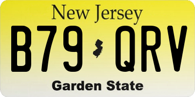 NJ license plate B79QRV