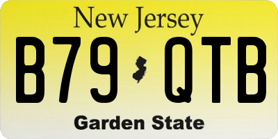 NJ license plate B79QTB