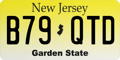 NJ license plate B79QTD