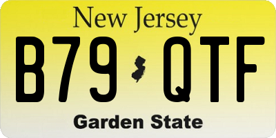 NJ license plate B79QTF