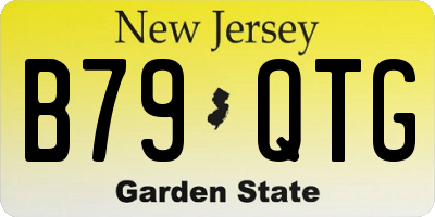 NJ license plate B79QTG