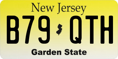NJ license plate B79QTH