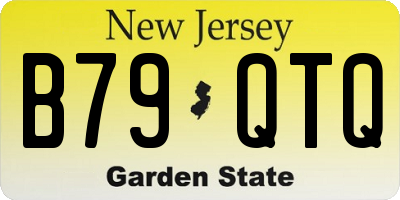 NJ license plate B79QTQ