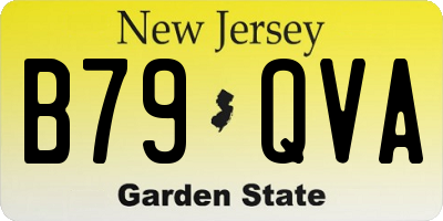 NJ license plate B79QVA
