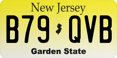 NJ license plate B79QVB