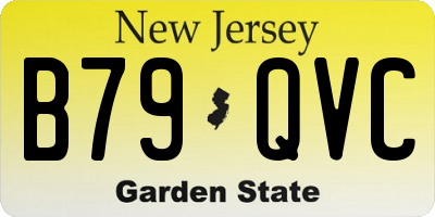 NJ license plate B79QVC