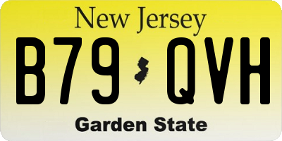NJ license plate B79QVH