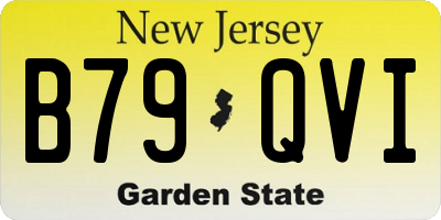NJ license plate B79QVI