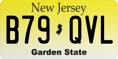 NJ license plate B79QVL
