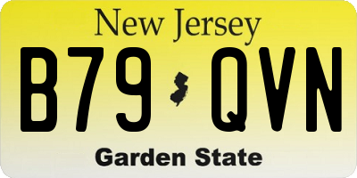 NJ license plate B79QVN