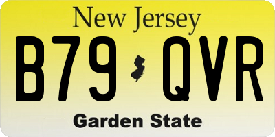 NJ license plate B79QVR