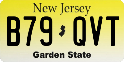 NJ license plate B79QVT