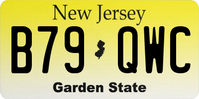 NJ license plate B79QWC