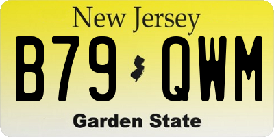 NJ license plate B79QWM