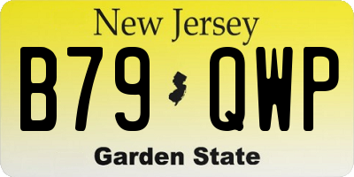 NJ license plate B79QWP