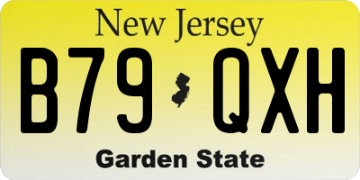 NJ license plate B79QXH