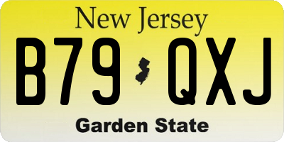 NJ license plate B79QXJ