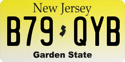NJ license plate B79QYB