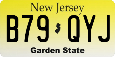 NJ license plate B79QYJ