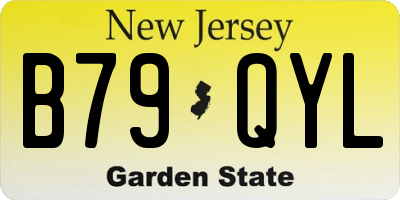 NJ license plate B79QYL