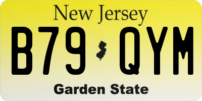 NJ license plate B79QYM