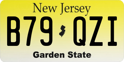 NJ license plate B79QZI