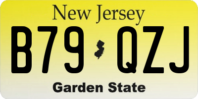 NJ license plate B79QZJ