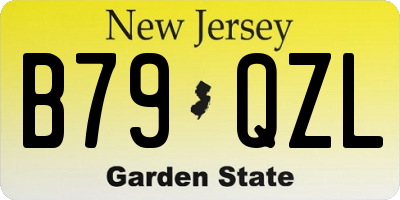 NJ license plate B79QZL