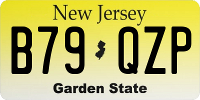 NJ license plate B79QZP