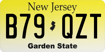 NJ license plate B79QZT