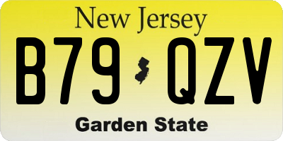NJ license plate B79QZV