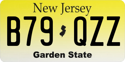 NJ license plate B79QZZ