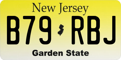 NJ license plate B79RBJ