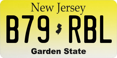 NJ license plate B79RBL