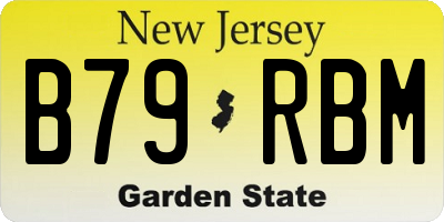 NJ license plate B79RBM