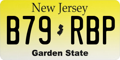 NJ license plate B79RBP