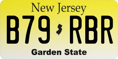 NJ license plate B79RBR