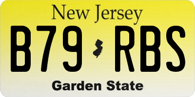NJ license plate B79RBS