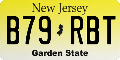 NJ license plate B79RBT