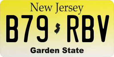NJ license plate B79RBV