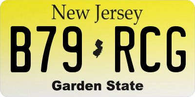 NJ license plate B79RCG