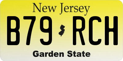 NJ license plate B79RCH