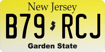 NJ license plate B79RCJ