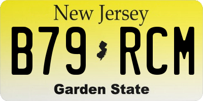 NJ license plate B79RCM