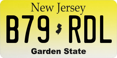 NJ license plate B79RDL